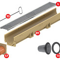 ACO Euroline Verzinkt 100cm