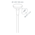 Inlite Mini Sway Light Head Pearl Grey 12V