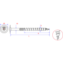 Hapax Flenskopschroef 8.0 x 180