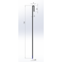 Kantopsluiting Cortenstaal Geplet 13x240cm