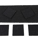 Tegeldrager 100x100x10mm Rubber Zwart