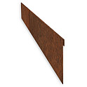 Kantopsluiting Cortenstaal Geplet 13x240cm