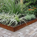 Kantopsluiting Cortenstaal Geplet 13x240cm