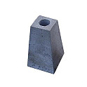 Betonpoer Taps Grijs 40x15x15 - 24x24 Gat 8cm