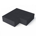 Schellevis Traptrede 90° 40x20 Carbon Binnenhoek