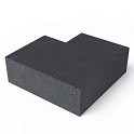 Schellevis Traptrede 90° 37x15 Antraciet Buitenhoek