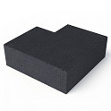 Schellevis Traptrede 90° 37x15 Carbon Buitenhoek