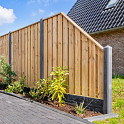 Betonpaal IJssel Antraciet 10x10x190 Tussenpaal
