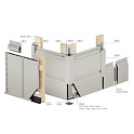 Keralit Basis eindprofiel aluminium 400 cm