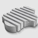 Deerconcrete Organic Straight Small Grijs