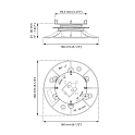 Tegeldrager 25-40mm verstelbaar