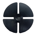 Tegeldrager rubber vulplaat