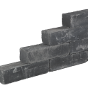 Blockstone Getrommeld 60x15x15 Black