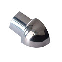 Tegelstrip RVS 8mm Kwartrond Hoekstuk