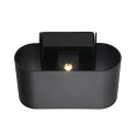 Hamulight Corvo ovaal zwart | up & down | dimbaar | 12 volt