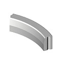 13/15x25 Bochtband inwendig R=0.5