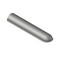 Stootband 12x20x100 1x Rond Grijs, Plakband