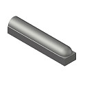 Stootband 18x20x100 1x Rond, met voet