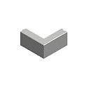 10x20 Hoekstuk grijs 40/50  90°