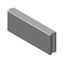 15x40x100 Betonband Grijs