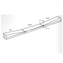 Inritverloopband 15x12x100 midden