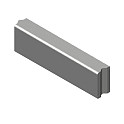15x25x100 Betonband Grijs