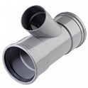 125 mm spruitstuk 75 mm 2x manchet pvc