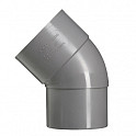 80 mm 45° bocht mof/verj.spie grijs hwa