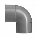 80 mm 90° bocht mof/verj.spie grijs hwa