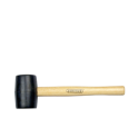 Rubberhamer 448gram zwart+hickory steel
