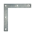 Platte winkelhaak 90`10x60/60 verzinkt