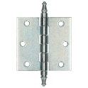 Gerolde knopscharnier 76x76 VZ sier  /st