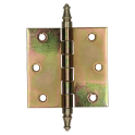 Gerolde knopscharnier 76x76 sier hoek z.geel  /st
