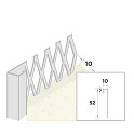 Stucstop 260cm - diepte 10mm