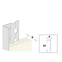 Stucstop 260cm - diepte 6mm