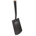 Spade Antraciet met hals 76cm steel