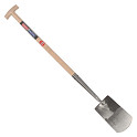 Spade met hals blank geslepen 76cm glasfiberkern