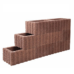 Plant Rechthoekflor 60x40x25 Bruin