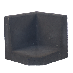 L-element 40x40/40x40 Zwart Hoek