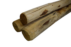 Paal Rond 7x160cm Gepunt Onbehandeld