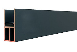 Boston alu Reinforced Profiel L-175cm 25x35mm  RAL7016