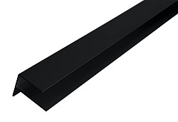 WEO35-60 Alu F-profiel Ebony Black L-300cm 65x80mm  - RAL9005