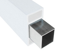 Brise soleil Stabiliseringslijst L-385cm Alu 30x30x2mm (verpakt per 4)