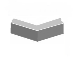 10x20 Hoekstuk grijs 40/50  45°