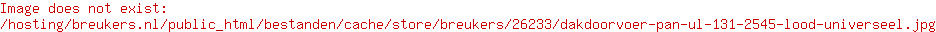 Dakdoorvoer Pan UL 131 25/45' Lood Universeel
