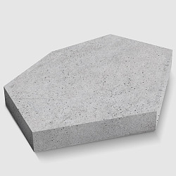 MBI Deer Organic Crosshatch Full Tile Small Grijs 12cm