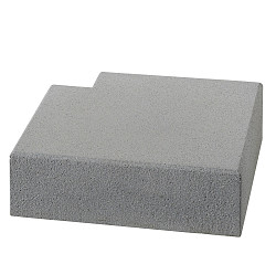 Kann Vios Traptrede Hoek 50/50x35x15cm Grijs