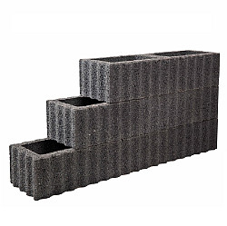 Plant Kubusflor 40x30x25 Zwart