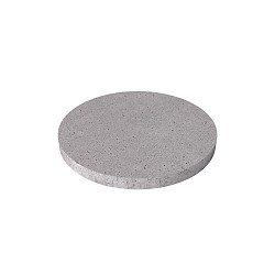 Schellevis tegel rond 100x8cm Grijs