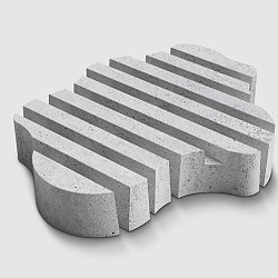 Deerconcrete Organic Straight Small Grijs